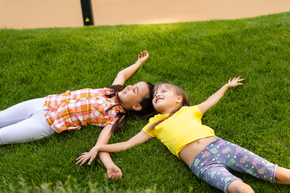 Kids playing outside